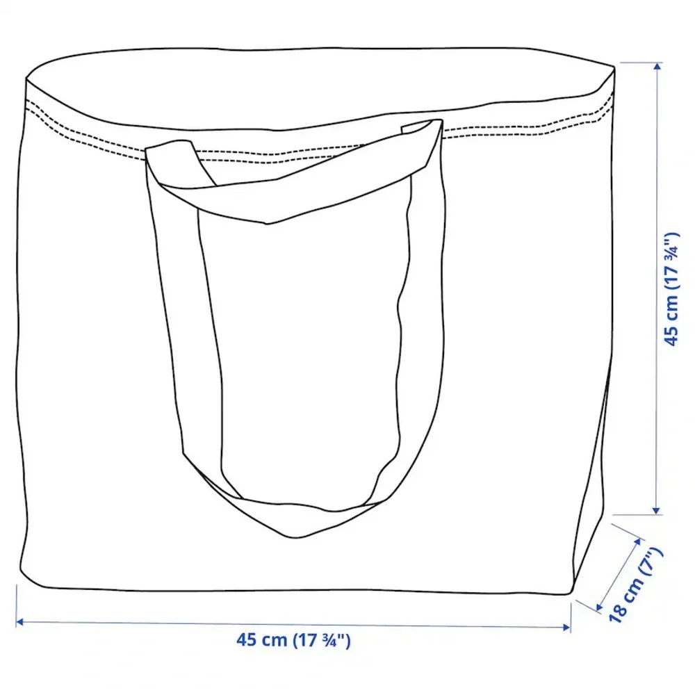 20 IKEA Blue Medium Shopping Bags